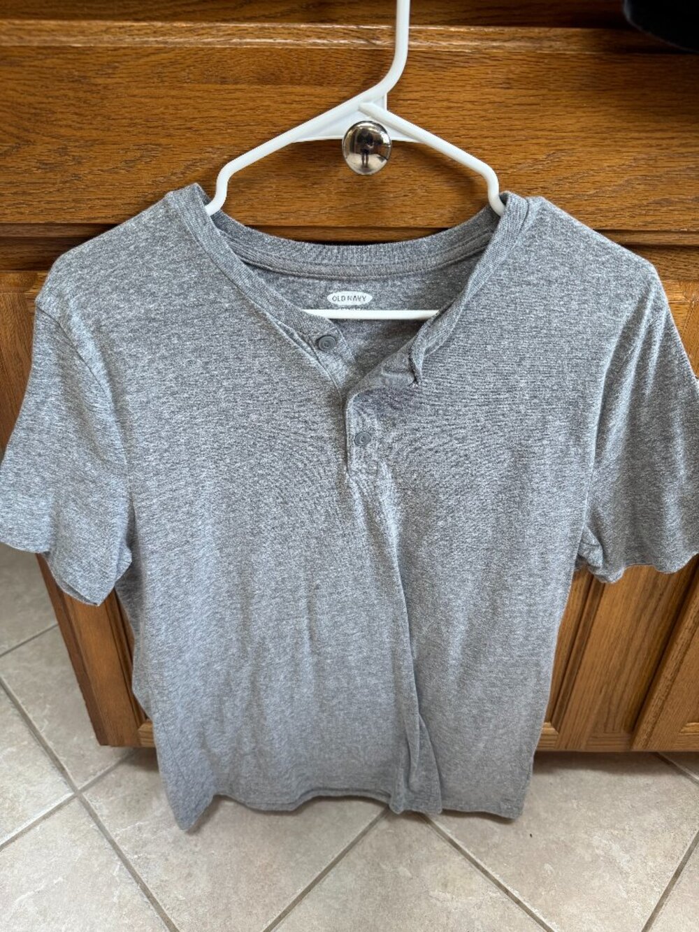 Old Navy Grey Henley Medium